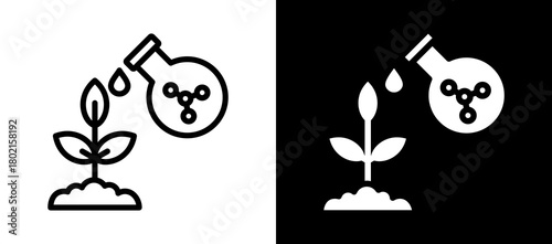 Inorganic Chemistry whiteblack icon