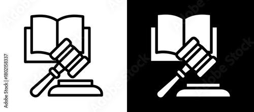 Educational Law whiteblack icon