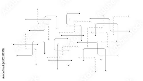 Abstract background with technology circuit board texture. Modern electronic motherboard texture. Creative idea for internet technology. Tech concept for header, web banner, website, presentation.