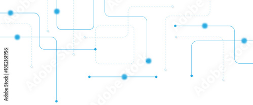 Abstract futuristic technology background. Technology background with crossed lines and dots.