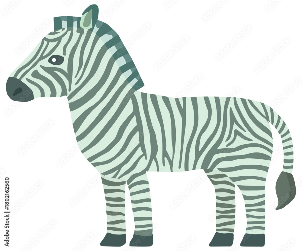 Obraz premium シマウマのイラスト ベクター素材