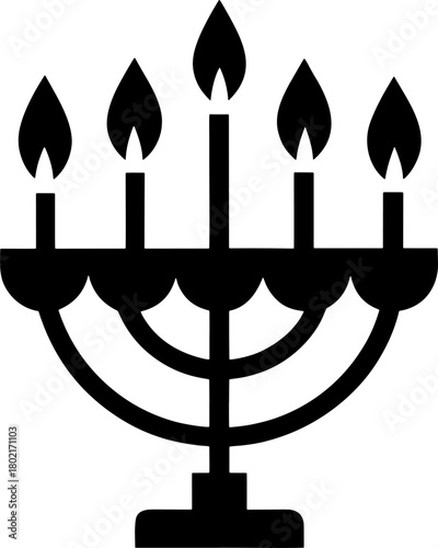 menorah vector illustration