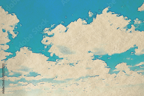 retro sky pattern