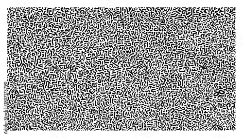 Seamless abstract doodle pattern Hand drawn chaotic noise texture background Vector black and white monochrome illustration