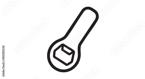 ## **21. Bottle opener outline icon vector**
