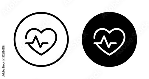 Heart care and Healthcare icon