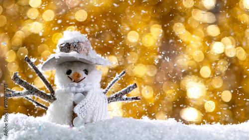 Christmas Decoration with Colored Shiny Balls and Glitters . Close-up
