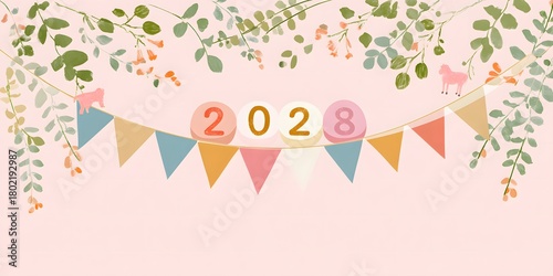 Happy New Year 2026. Celebration Design, Festive Background