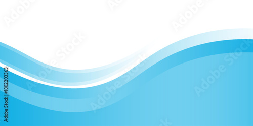 Blue and white business wave banner background. vector eps 10