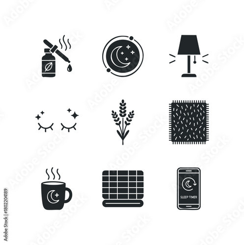 Sleep Icons Collection for Restful Night