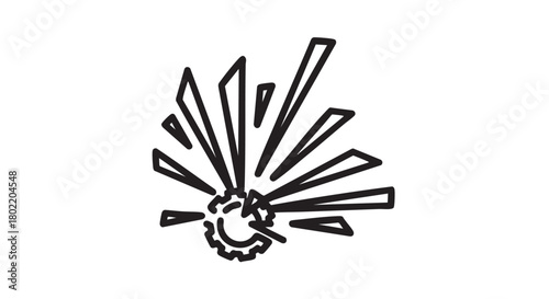 ## **1. Catalyst spark change agent outline vector**
