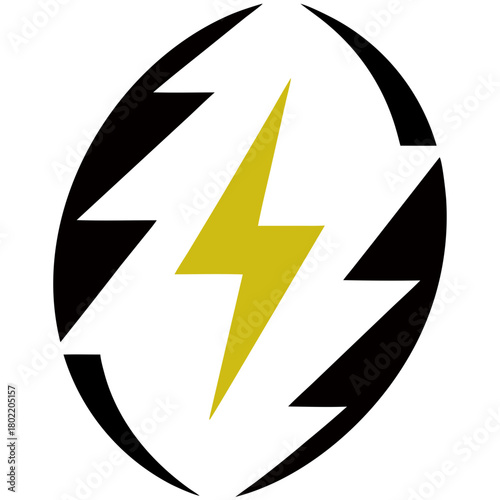 Striking Football Energy Icon 