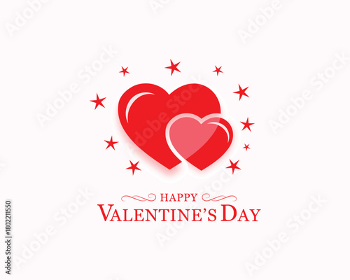 simple happy valentines day celebration background design