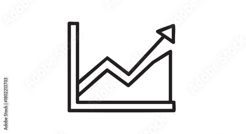 ## **27. Spending insights graph outline icon vector**
