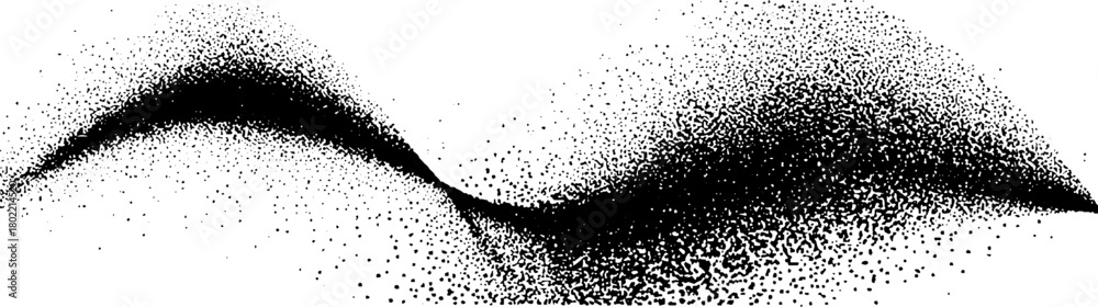 Obraz premium Modern Distressed Wave Pattern Texture for Graphic Background