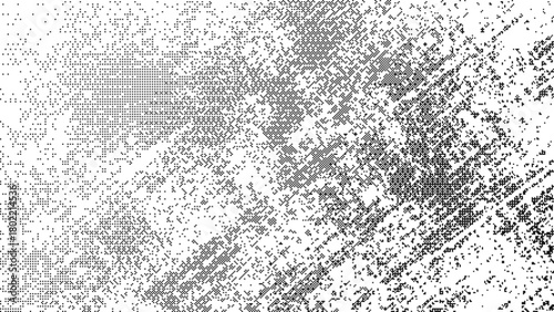 Y2K pixel art gradient with retro arcade bitmap dither and geometric halftone texture for digital design background