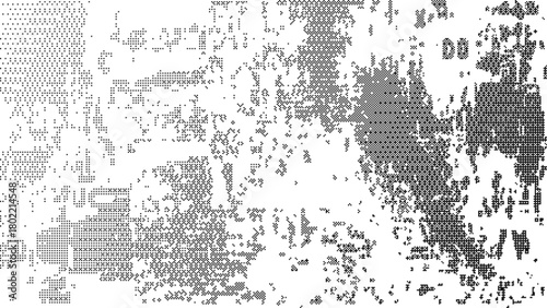 Abstract retro pixel screen dither texture with gradient blocks ideal for old school game visuals and digital art