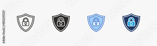 Secure icon multiple style collection