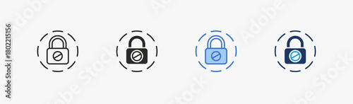 Block icon multiple style collection