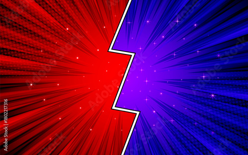 Comic cartoon abstract versus background template