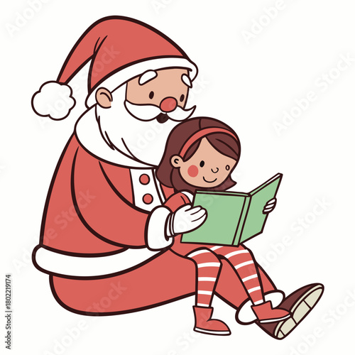santa claus with laptop