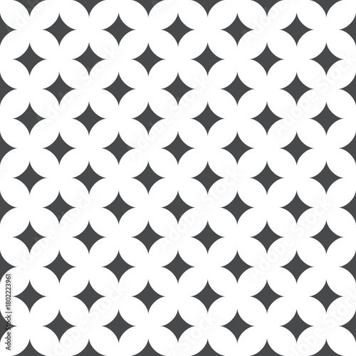 Seamless pattern with geometric stars