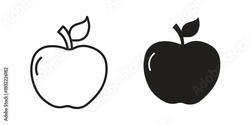 Apple icon for web, app, infographic.