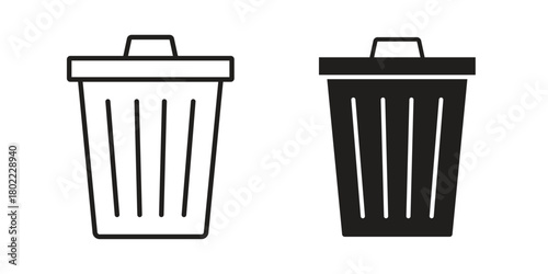 Bin icon for web, app, infographic.