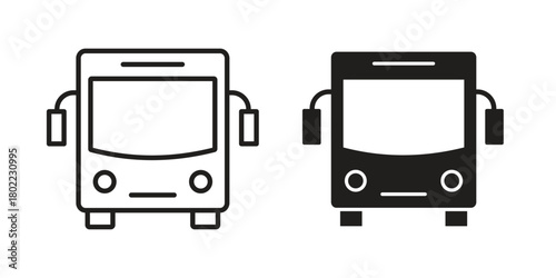Bus icon for web, app, infographic.