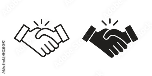 Business deal icon for web, app, infographic.
