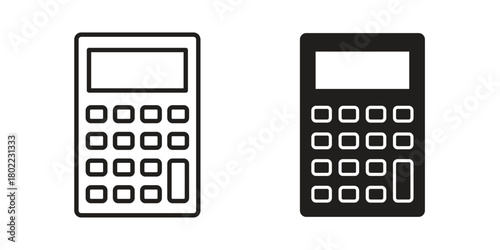 Calculator icon for web, app, infographic.
