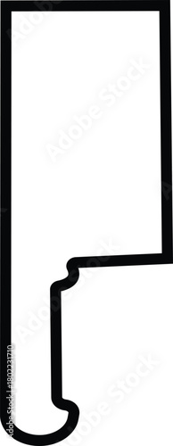 Axe, Hammer, and Knife Icon of Sharp Tool, Weapon, and Blade Symbols, Black Line Vector Battle Equipment, Woodcutting Tool, and Metal Armory Design