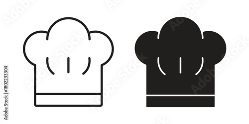 Chef hat icon for web, app, infographic.