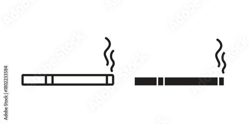 Cigarette icon for web, app, infographic.