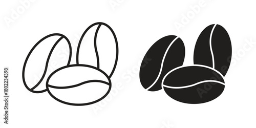 Coffee Bean icon for web, app, infographic.