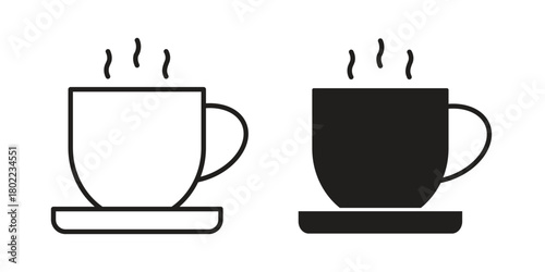 Coffee icon for web, app, infographic.