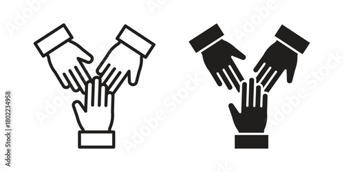 Collaboration icon for web, app, infographic.