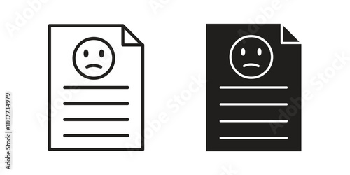 Complaint icon for web, app, infographic.