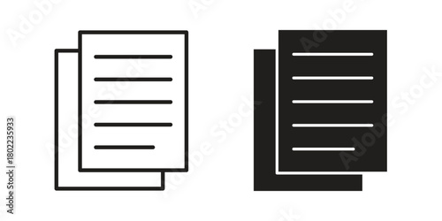 Copy icon for web, app, infographic.