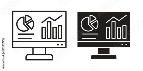Dashboard icon for web, app, infographic.