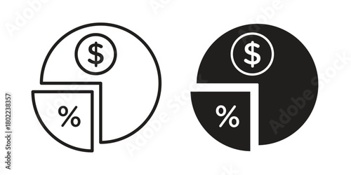 Dividend icon for web, app, infographic.
