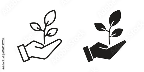 Eco-friendly icon for web, app, infographic.