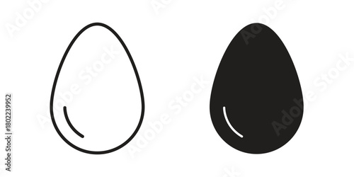 Egg icon for web, app, infographic.