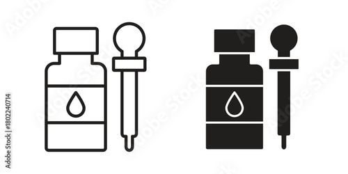 Essential oils icon for web, app, infographic.