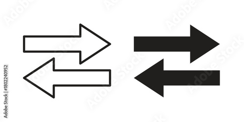 Exchange icon for web, app, infographic.