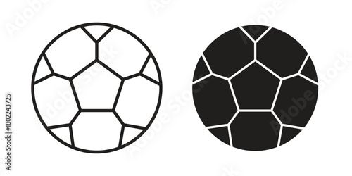 Football icon for web, app, infographic.