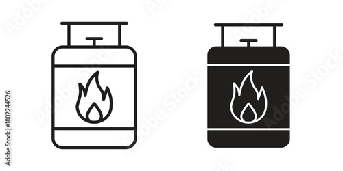 Gas cylinders icon for web, app, infographic.