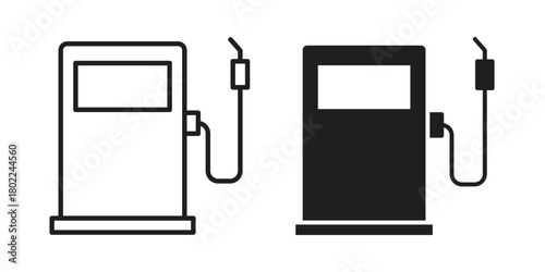 Gas station icon for web, app, infographic.