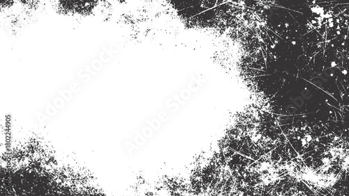 White concrete surface texture with distressed scratches for minimal grunge design. Old monochrome wall texture with rough plaster and worn pattern for vintage graphic use. 