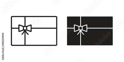 Gift card icon for web, app, infographic.